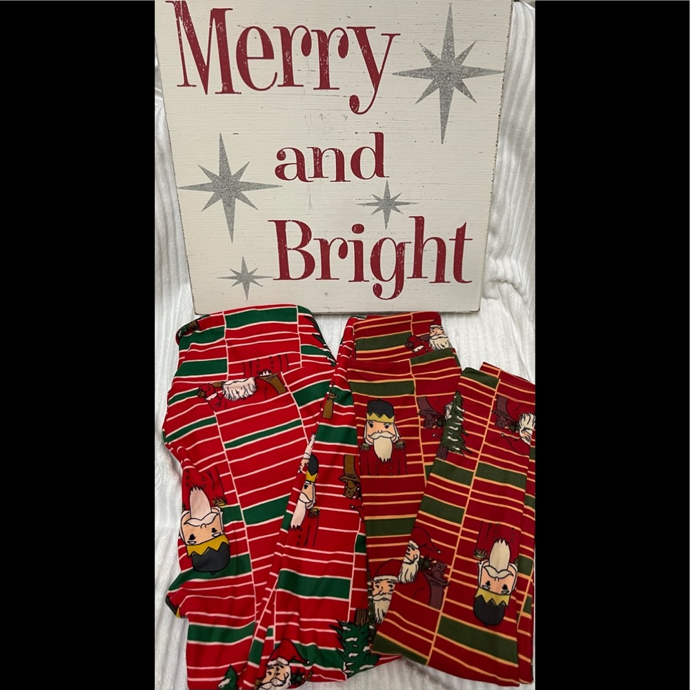 Christmas Mommy and Me leggings